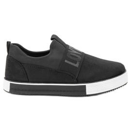 SHELOVET Mocka Slip-On skor svart