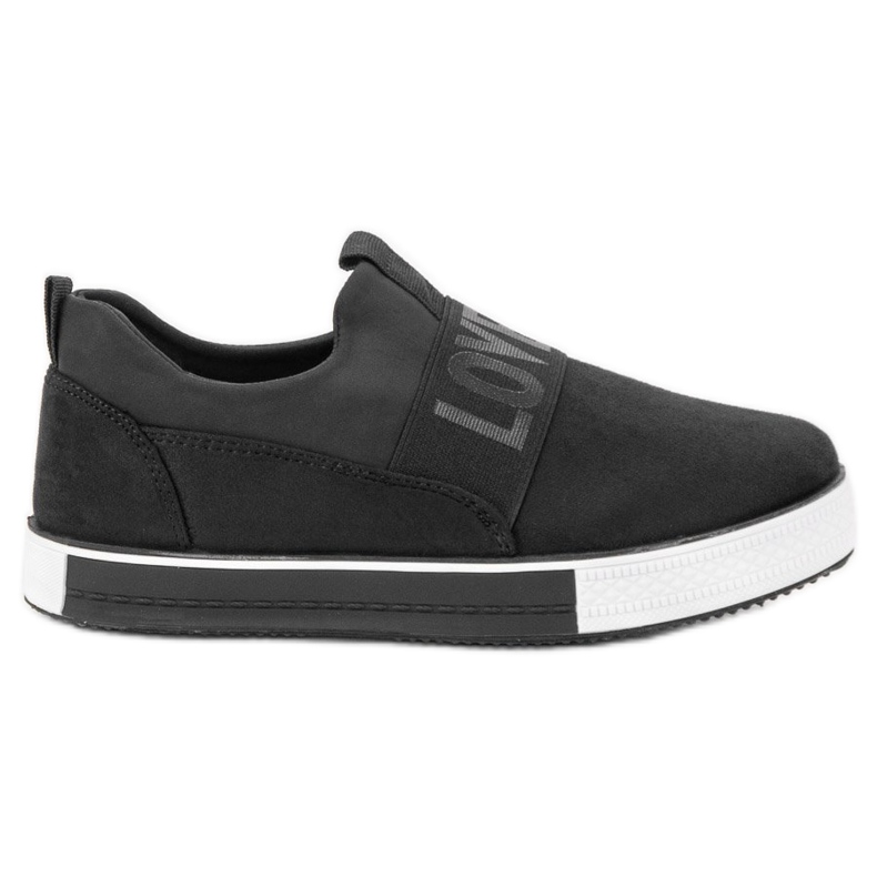 SHELOVET Mocka Slip-On skor svart