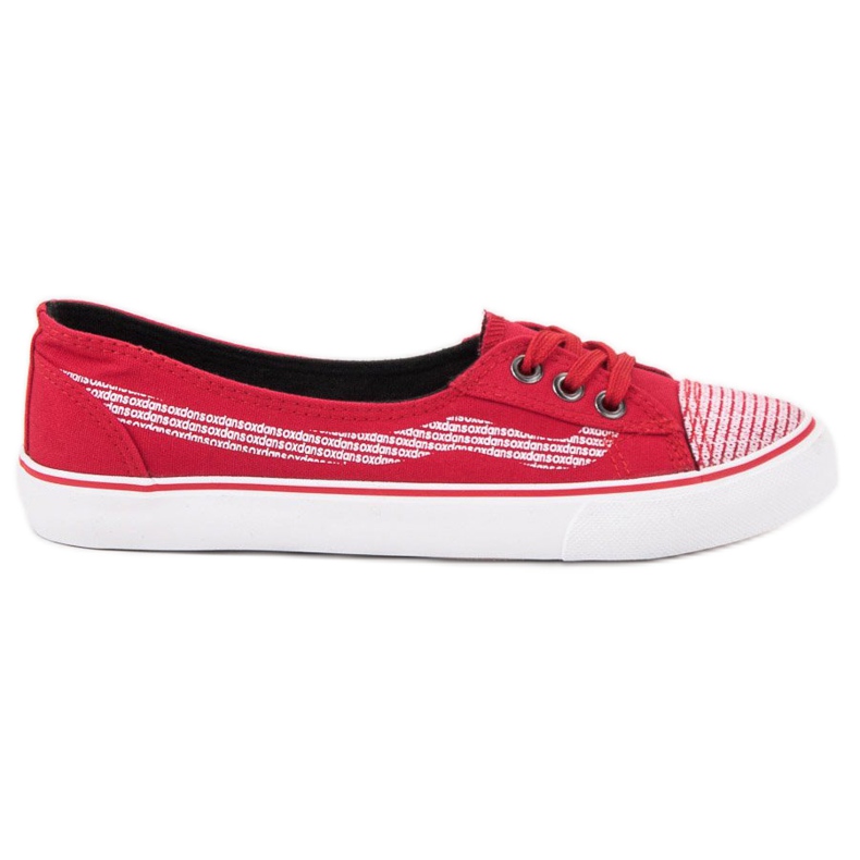 J. Star Röda sneakers vit