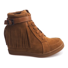 Mocka Sneakers Boho Fringe 2030 Camel brun