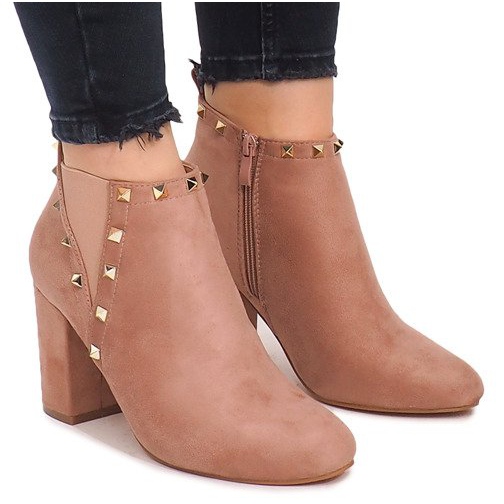 Stövlar På ett inlägg F3626 Rosa