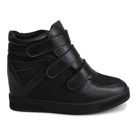 Wedge Sneakers 7776 Svart