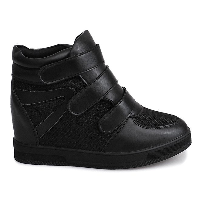 Wedge Sneakers 7776 Svart