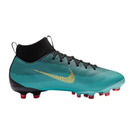 Nike Mercurial Superfly 6 Academy Gs CR7 Mg Jr AJ3111-390 fotbollsskor blå