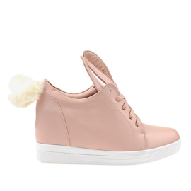 Rosa sneakers på kilkaninerna H6210-11