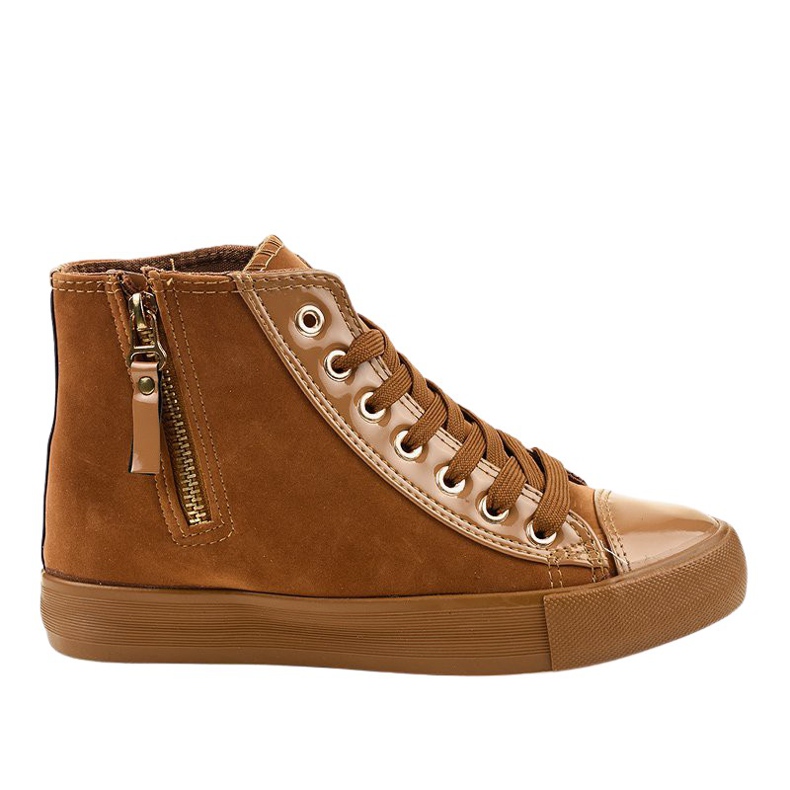 Kamelhöga sneakers JX-95 brun