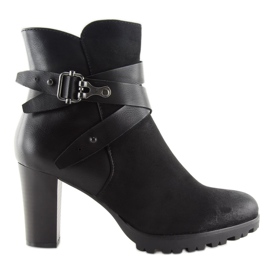 Svart 8287 Svarta höga klackar