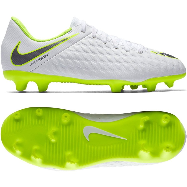 Nike Hypervenom Phantom 3Club Fg Jr AJ4146-107 fotbollsskor vita