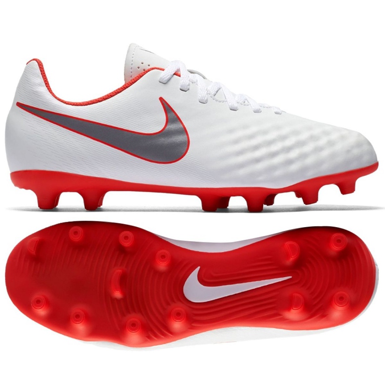 Vita Nike Magista Obra 2 Club Fg Jr AH7314 107 skor