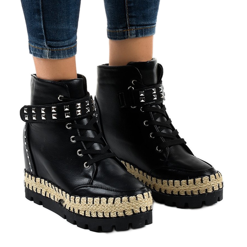 Svarta damstövlar AJ-547 för kvinnor