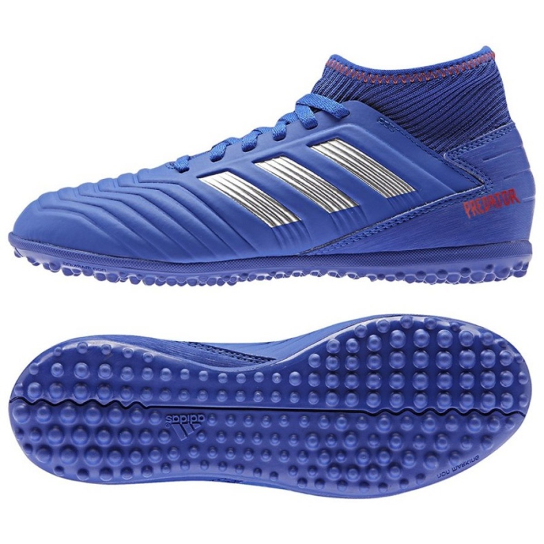 Adidas Predator 19.3 Tf Jr CM8546 blå skor