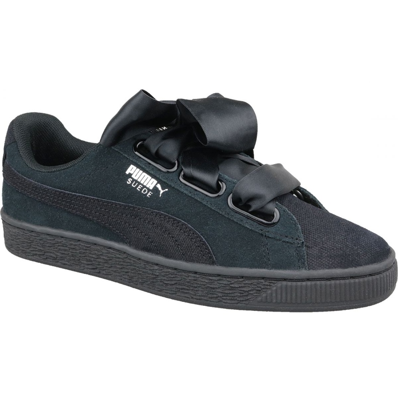 Puma Suede Heart Pebble W 365210-04 svart mångfärgad
