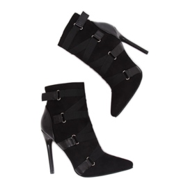 Svarta stövlar på en nål svart BKKX1150 Svart