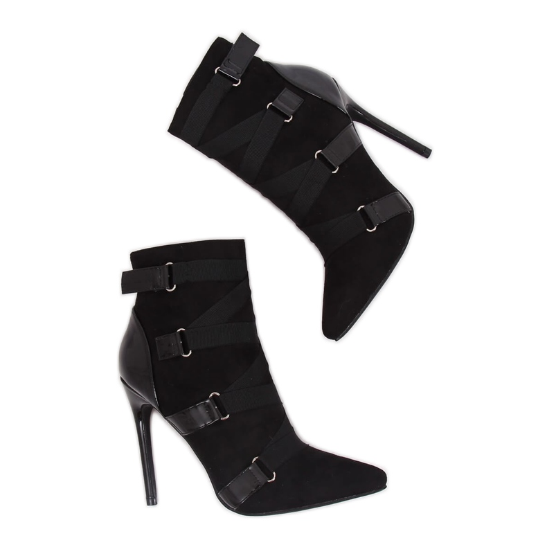 Svarta stövlar på en nål svart BKKX1150 Svart