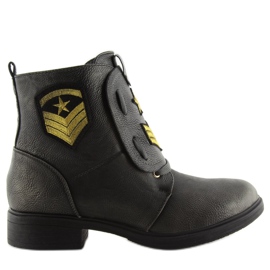 Arbetsstövlar med grå H-4 grå fläckar