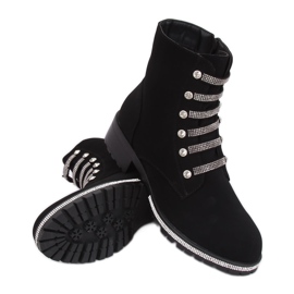 Svarta militärstövlar CH1818-2 Svart