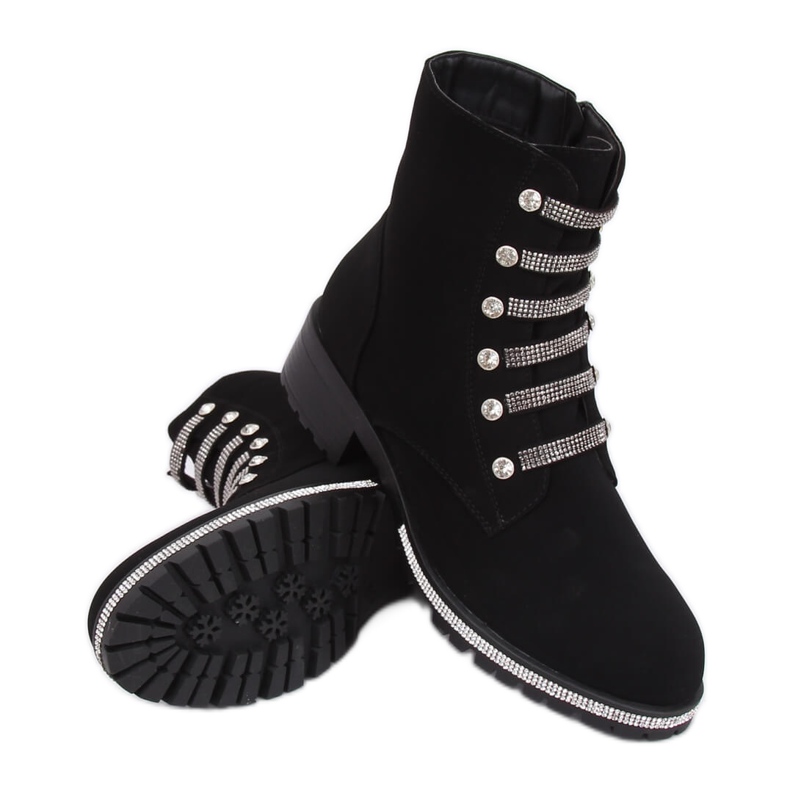 Svarta militärstövlar CH1818-2 Svart