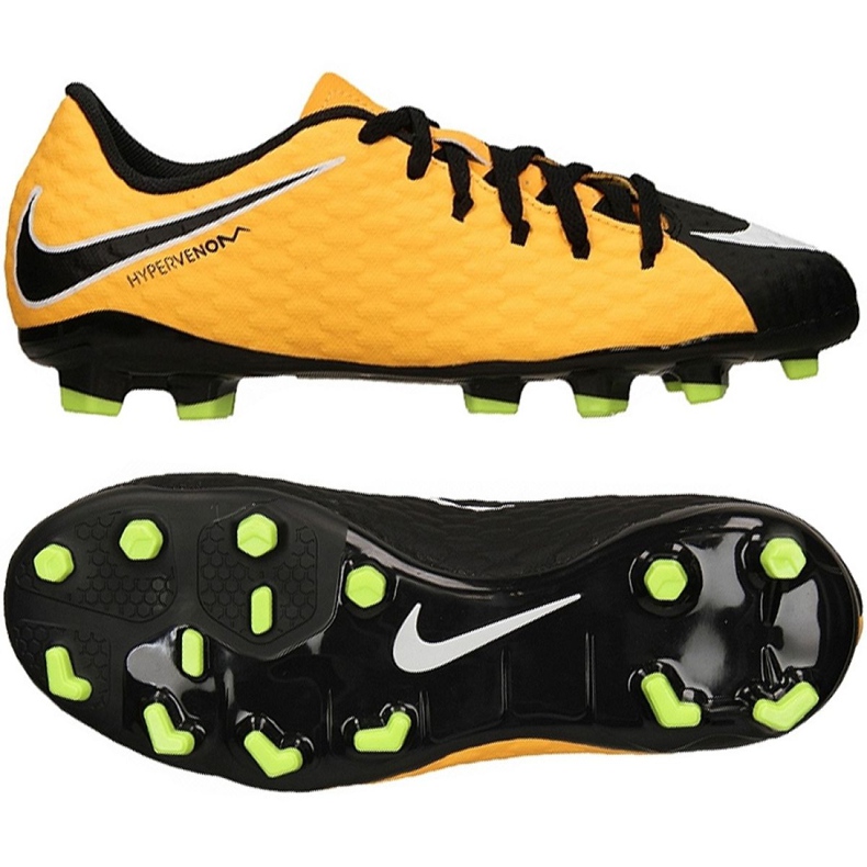 Nike Hypervenom Phelon Iii Fg Jr 852595 801 gula skor