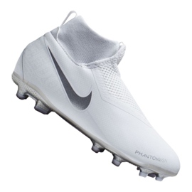 Nike Phantom Vsn Academy Df Mg Jr AO3287-100 fotbollsskor vit vit