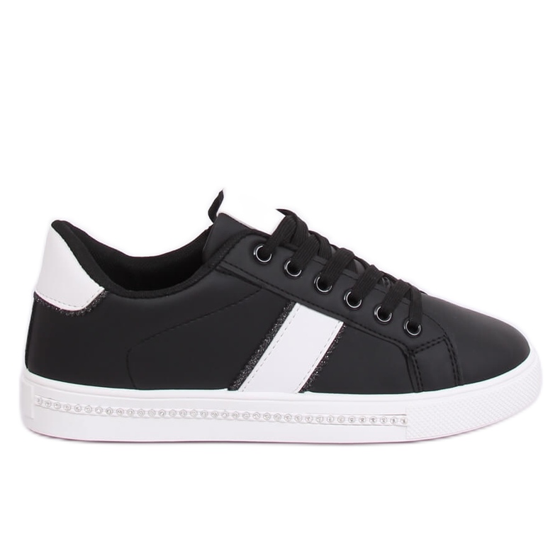 Svarta kvinnors sneakers B5133B Svart