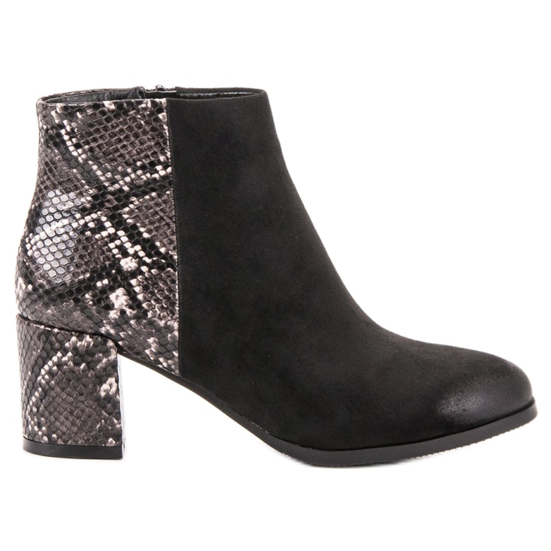 Vinceza Animal Print Boot svart gul