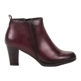 Vinceza Lågklackade stövlar röd