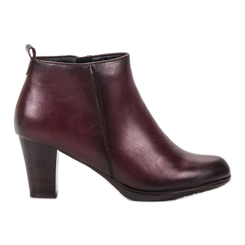 Vinceza Lågklackade stövlar röd