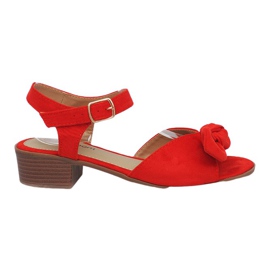 Red Noemia högklackade sandaler röd