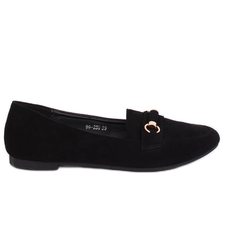 Svarta damloafers 99-259 Svart