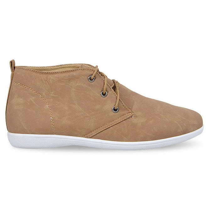 Höga eleganta skor 3569 Camel brun