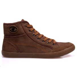Höga sneakers 201 Camel brun
