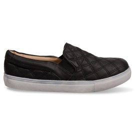 Quilted Slip On 9033 Black Slip-On Sneakers svart