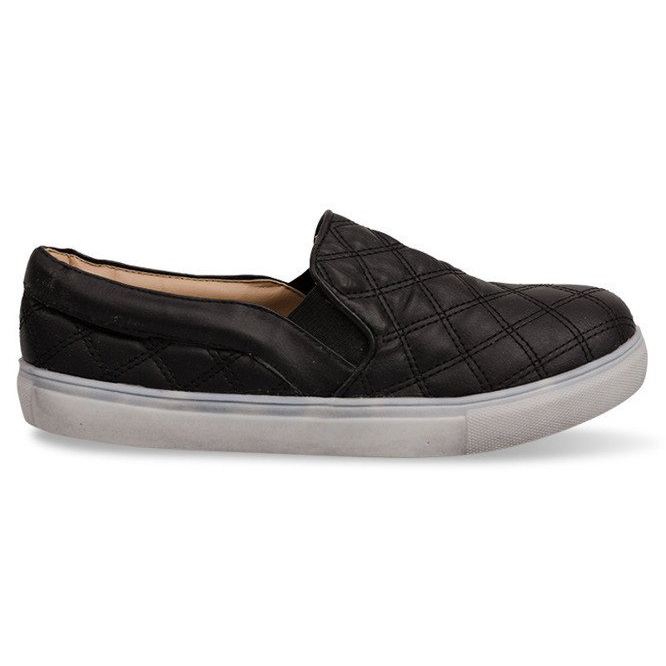 Quilted Slip On 9033 Black Slip-On Sneakers svart
