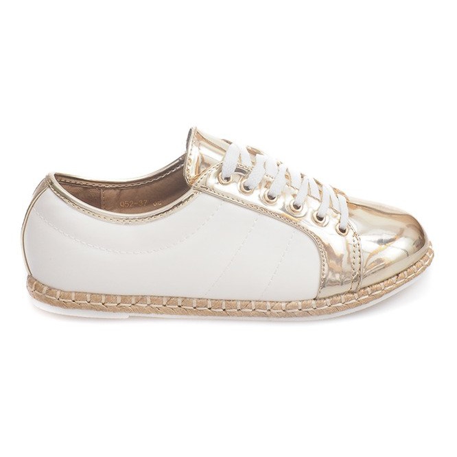 Sneakers Espadrilles Linne Q52 Guld gyllene