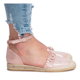 Rosa espadriller med Favara blommor