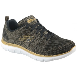 Skechers Flex Appeal 2.0 W 12771-BKGD Skor svart mångfärgad