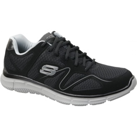 Skechers Satisfaction M 58350-BKGY Skor svart