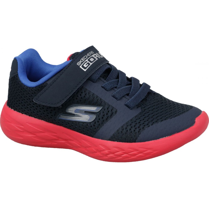 Skechers Go Run 600 Jr 97860L-NVRD Skor marinblå