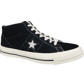 Converse One Star Ox Mid Vintage Suede M 157701C skor svart