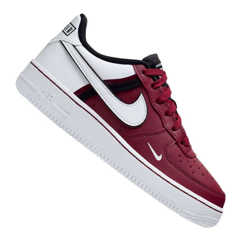 Nike Air Force 1 LV8 2 Jr CI1756-600 vit röd