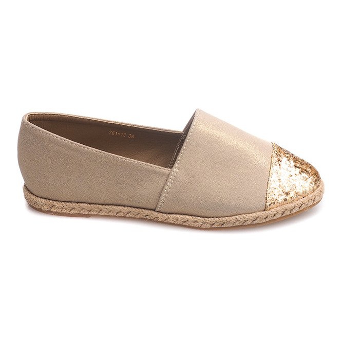 Linne Espadrilles 761-1 Khaki Sneakers mångfärgad grön