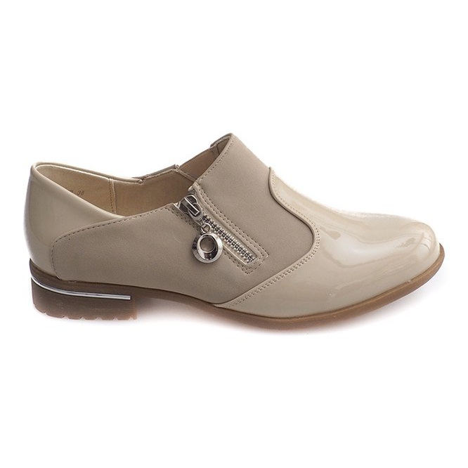 Classic Slip-On Shoes 15312 Beige