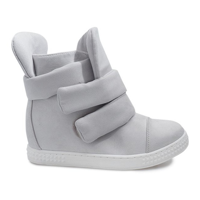 Wedge Sneakers Med kardborreband 86-149 Grå