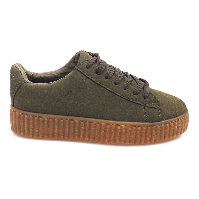 Creepers stövlar på AM-1101 Green Platform grön