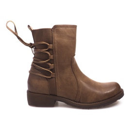 Höga stövlar 55435 Khaki mångfärgad grön