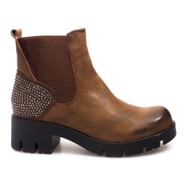 Höga stövlar 6055 Brun