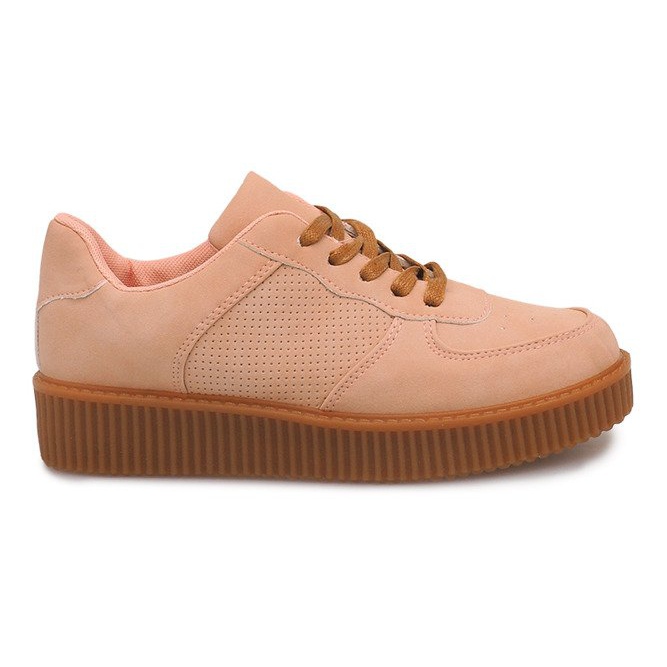 Creepers stövlar på HBK1015 naken plattform beige