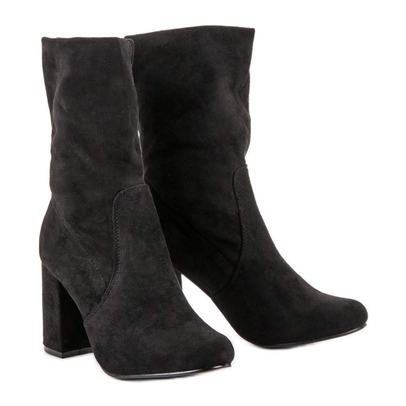 Super Mode Slip-on stövlar på en stolpe svart