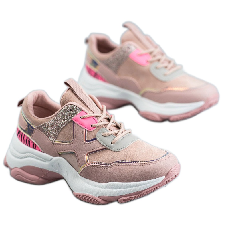 SHELOVET Trendiga sportskor rosa