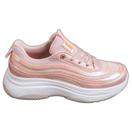SHELOVET Ljusrosa sneakers